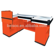 Factory price customized supermarket counter desk, cashier equipment,checkout counter